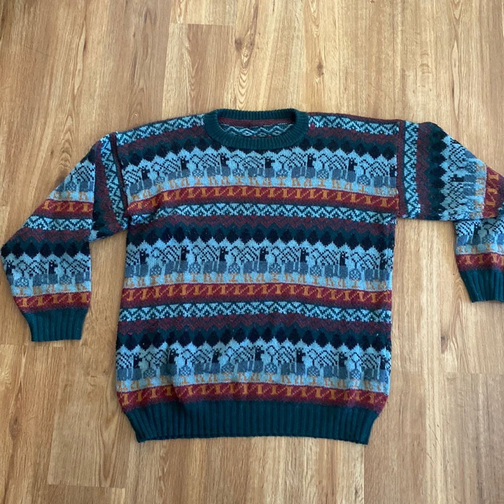 Llama sweater! 100%Alpaca